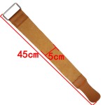 Leather belt for sharpening the barber razor or other products, metal clasp, model I, thickness 2.0 mm